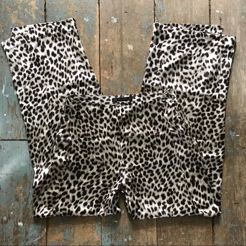 Zara Silk Leopard Pant